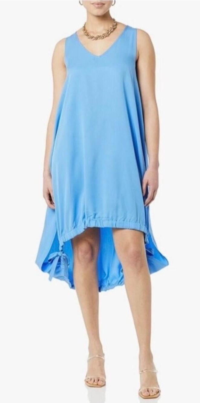 Terea Blue Brielle Adjustable Hem Tank Dress XXL NWT